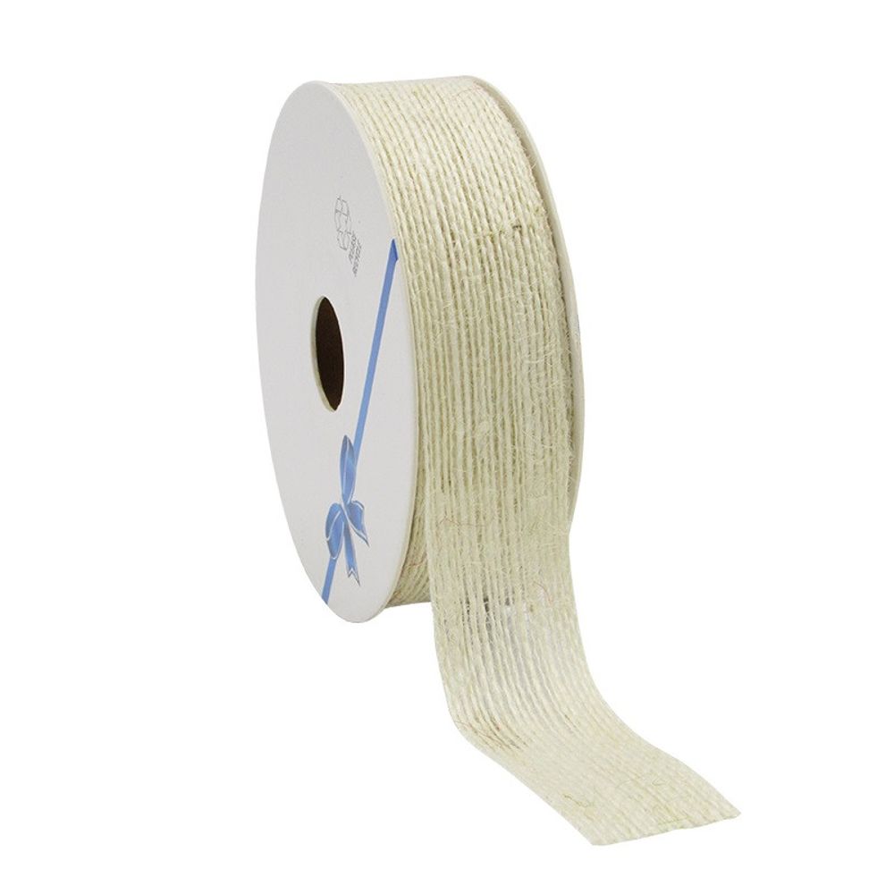 Band Jute creme 25mm 10m