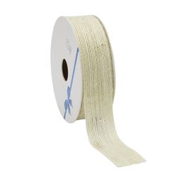 Band Jute creme 25mm 10m