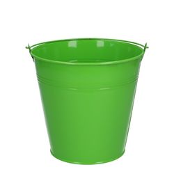Zink Eimer grün D16cm H15cm