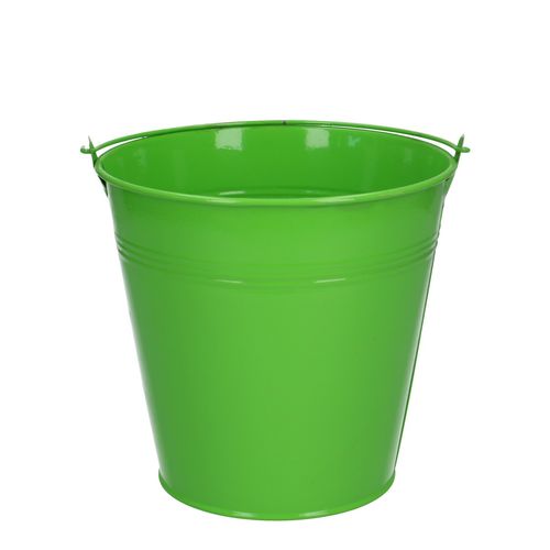 Zink Eimer grün D16cm H15cm