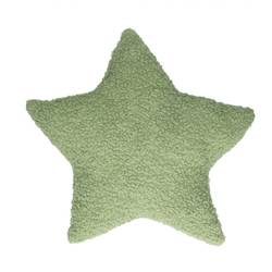 Kissen Stern Teddy grün 45x45cm