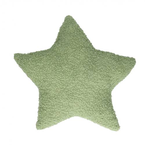Kissen Stern Teddy grün 45x45cm