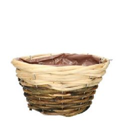 Korb Lisa braun/creme D25cm H11cm