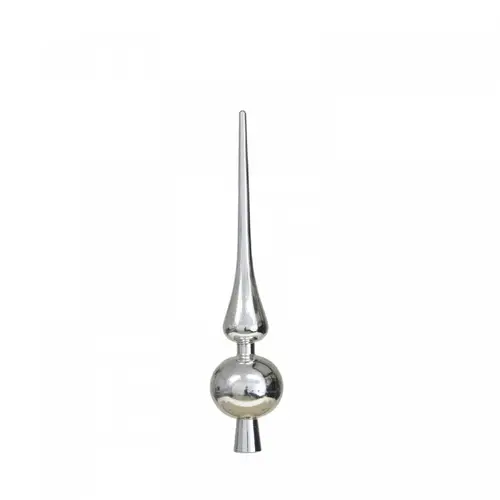 Deko Spitze Plastik silber 28cm