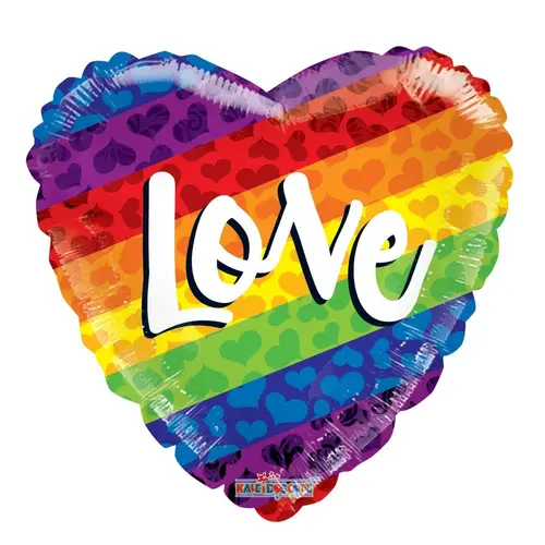 Ballon Love Regenbogen D45cm