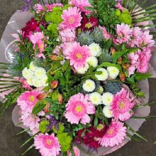 Strauß rosa mix Germini 18 Stiele 45cm