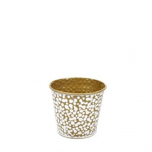Zink Dave gold weiss D11cm H10cm