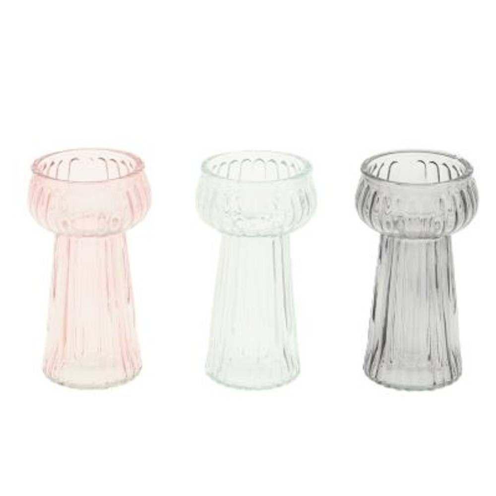Glas Vase Carmen 3/Set D07.5cm H14cm