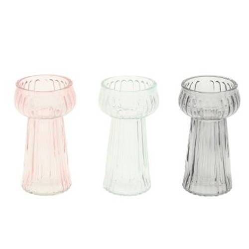 Glas Vase Carmen 3/Set D07.5cm H14cm