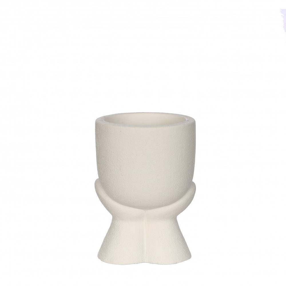 Keramik Übertopf Daydream creme D07.5cm H10.5cm