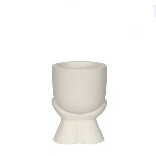 Keramik Übertopf Daydream creme D07.5cm H10.5cm