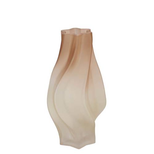 Glas Vase Taylor Swirl braun D16cm H25cm