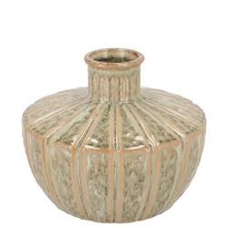 Keramik Vase Sifan grün 18x18x15cm