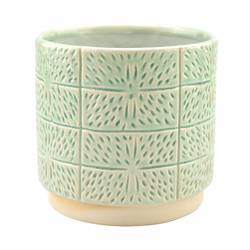 Keramik Übertopf Celine grün D19cm H18cm