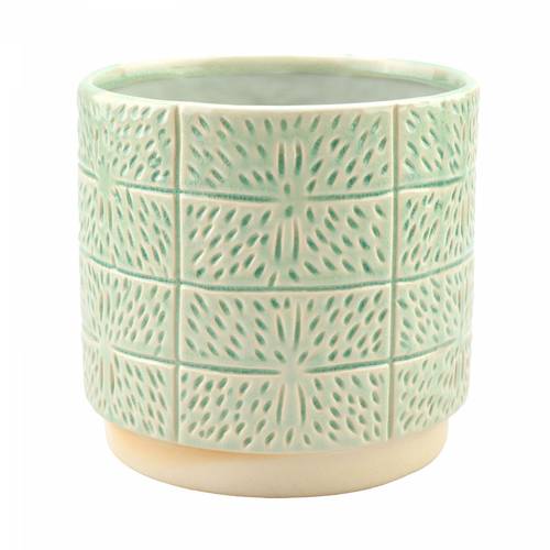 Keramik Übertopf Celine grün D19cm H18cm