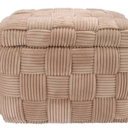 Hocker +Deckel Layers braun 60x40x42cm