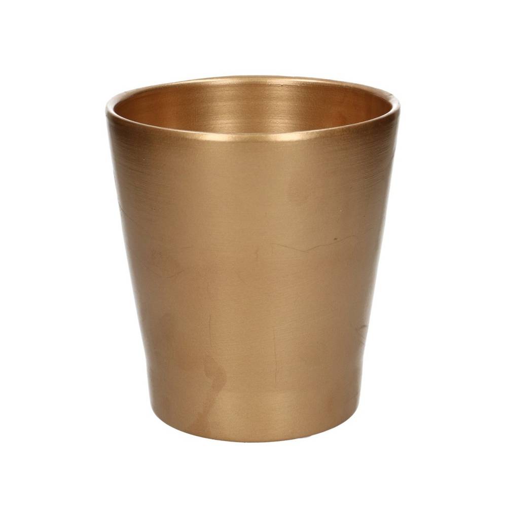 Keramik Orchidee Topf gold D13cm H14cm