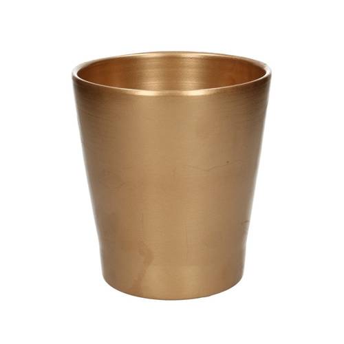 Keramik Orchidee Topf gold D13cm H14cm