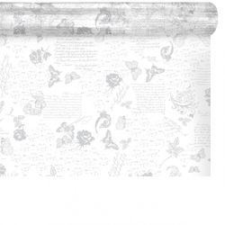 Folie Rolle 80cm Romance weiss 100m