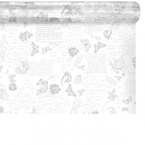 Folie Rolle 80cm Romance weiss 100m