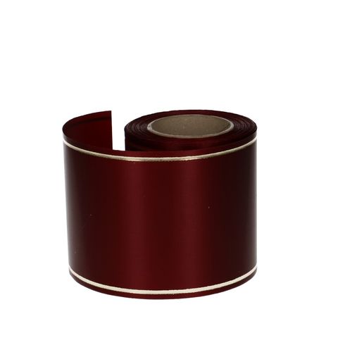 Kranzband Satin dunkel rot 100mm 25m