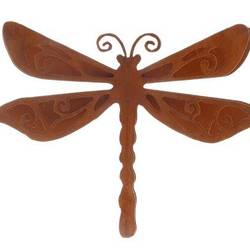 Wandaufhänger Libelle rostig D25.5cm