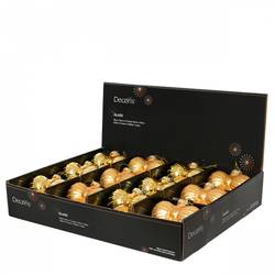 Hänger Kugel Schleife mix gold D10cm