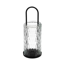 Laterne Lutro schwarz D11cm H28cm