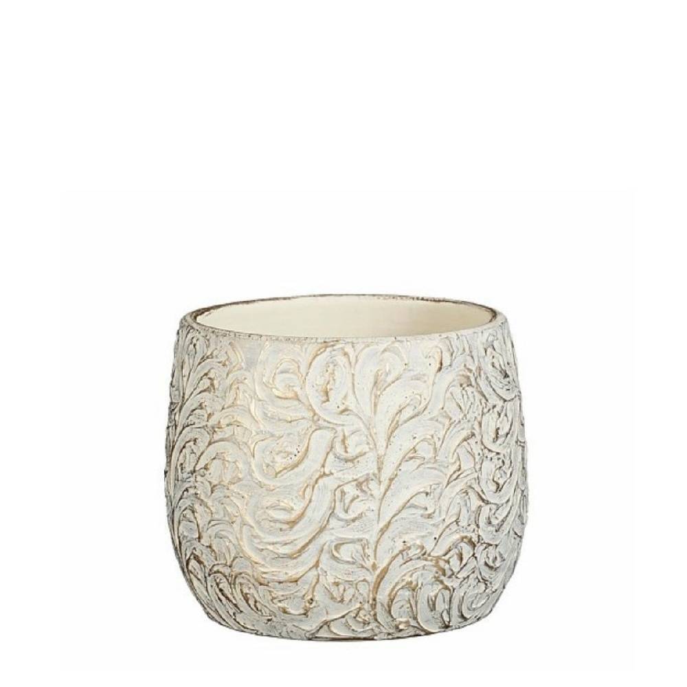 Keramik Topf Arthur creme D19.5cm H15.5cm
