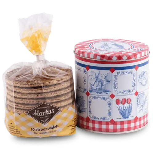 Holländische Stroopwafeln in der Dose