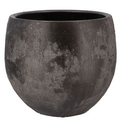 Keramik Übertopf Bali schwarz Coal D30cm H27cm