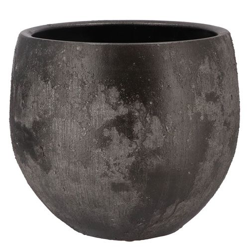 Keramik Übertopf Bali schwarz Coal D30cm H27cm
