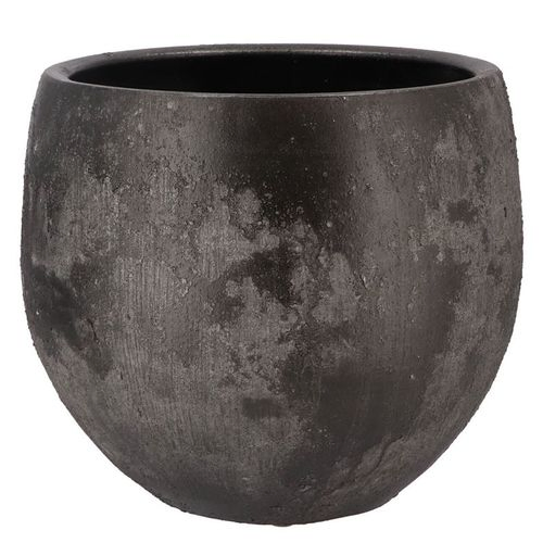 Keramik Übertopf Bali schwarz Coal D30cm H27cm