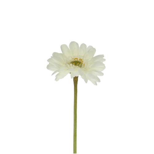 Seiden Gerbera weiss L55cm