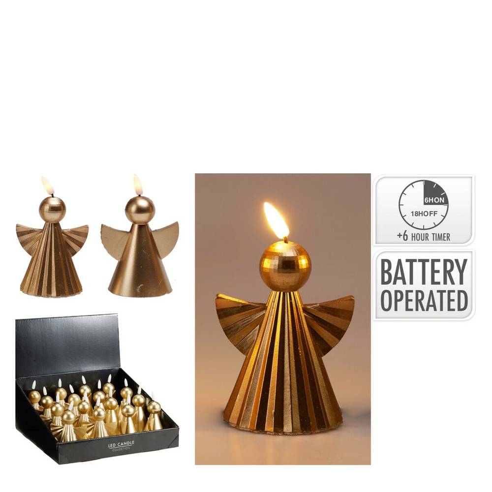 LED Engel mix gold 09x07x11cm ex.AAA