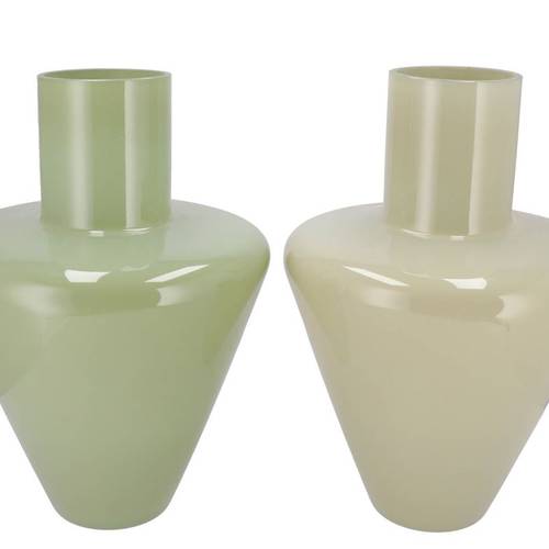 Glas Vase Beau grün mix 29x29x40cm