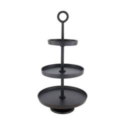 Homedeco Etagere Alu schwarz D25cm H47cm