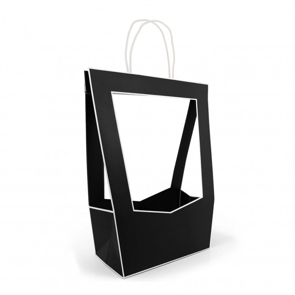 Tasche Medaillon schwarz 23x14x38cm