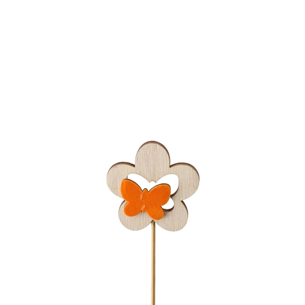 Blume auf Stab orange L50cm D07cm