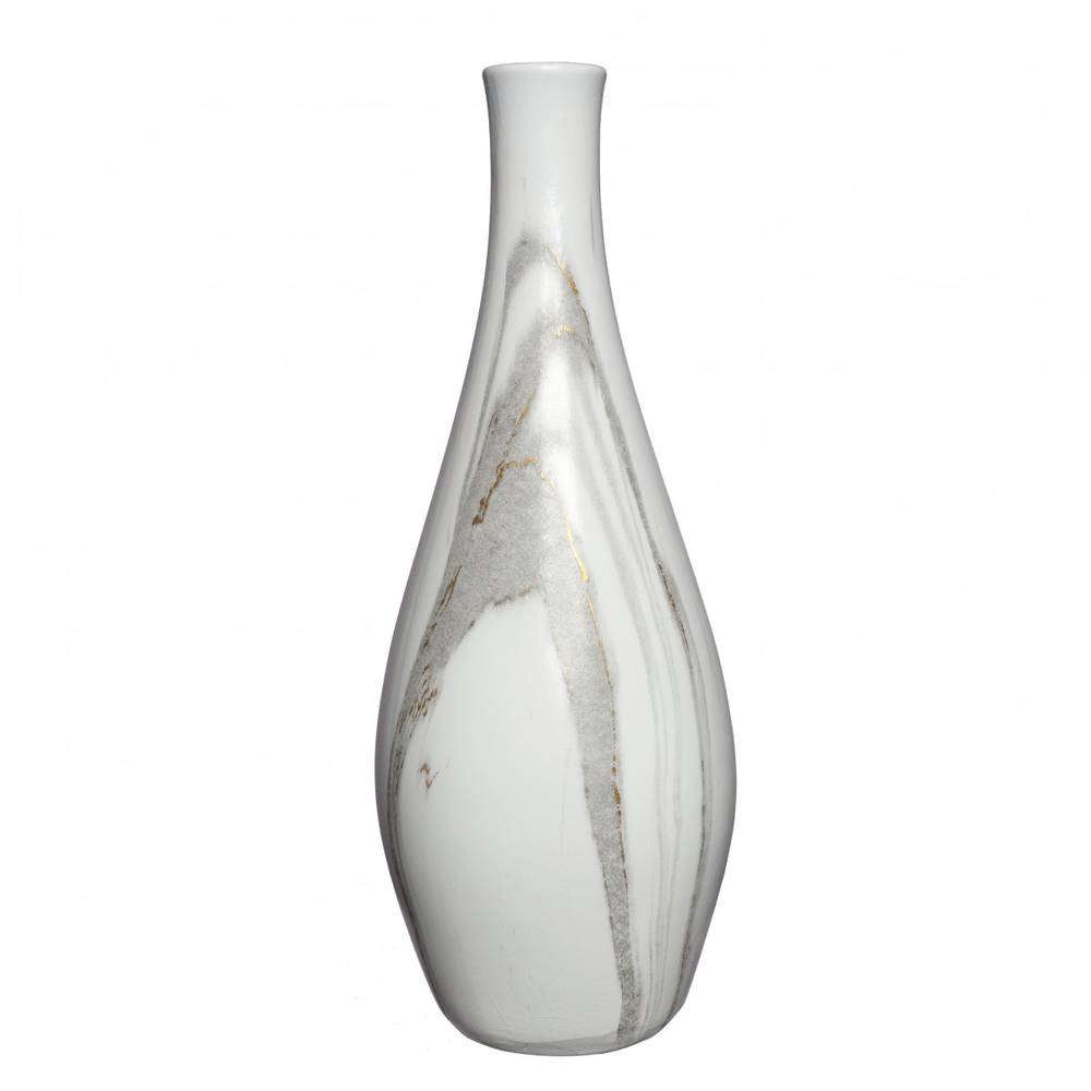 Keramik Vase Dazzle marmor D13cm H35cm 