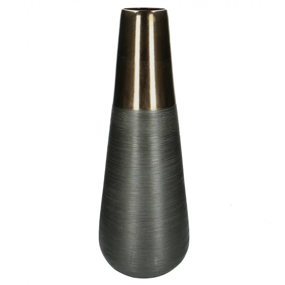 Keramik Vase Taceno bronze D09cm H60cm 