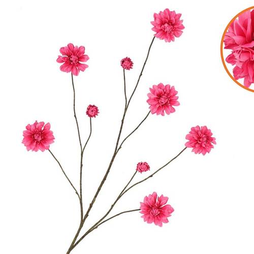 Seiden Dahlia rosa L125cm