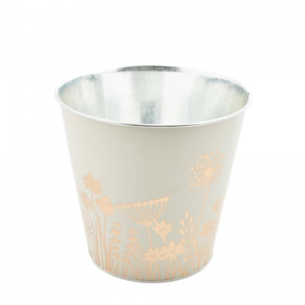 Zink Übertopf Alossi creme D16cm H16cm