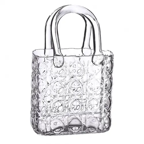 Glas Vase Handbag 19x11x28cm