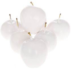 Apfel weiss Wachs D5cm