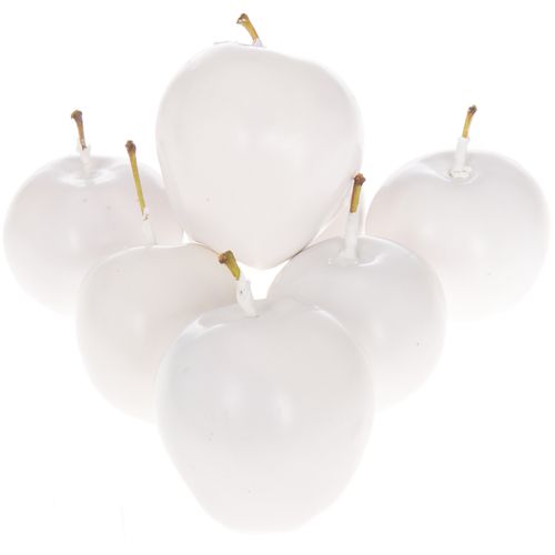 Apfel weiss Wachs D5cm