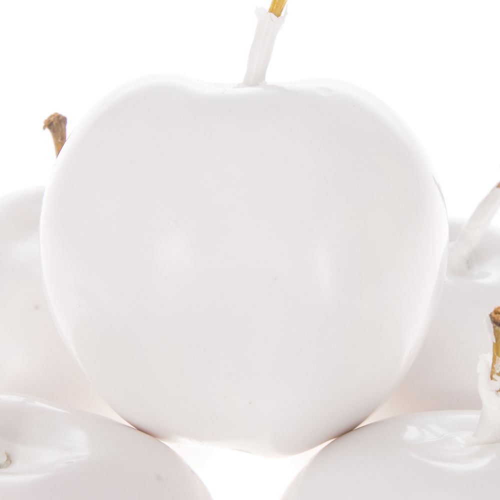 Apfel weiss Wachs D5cm