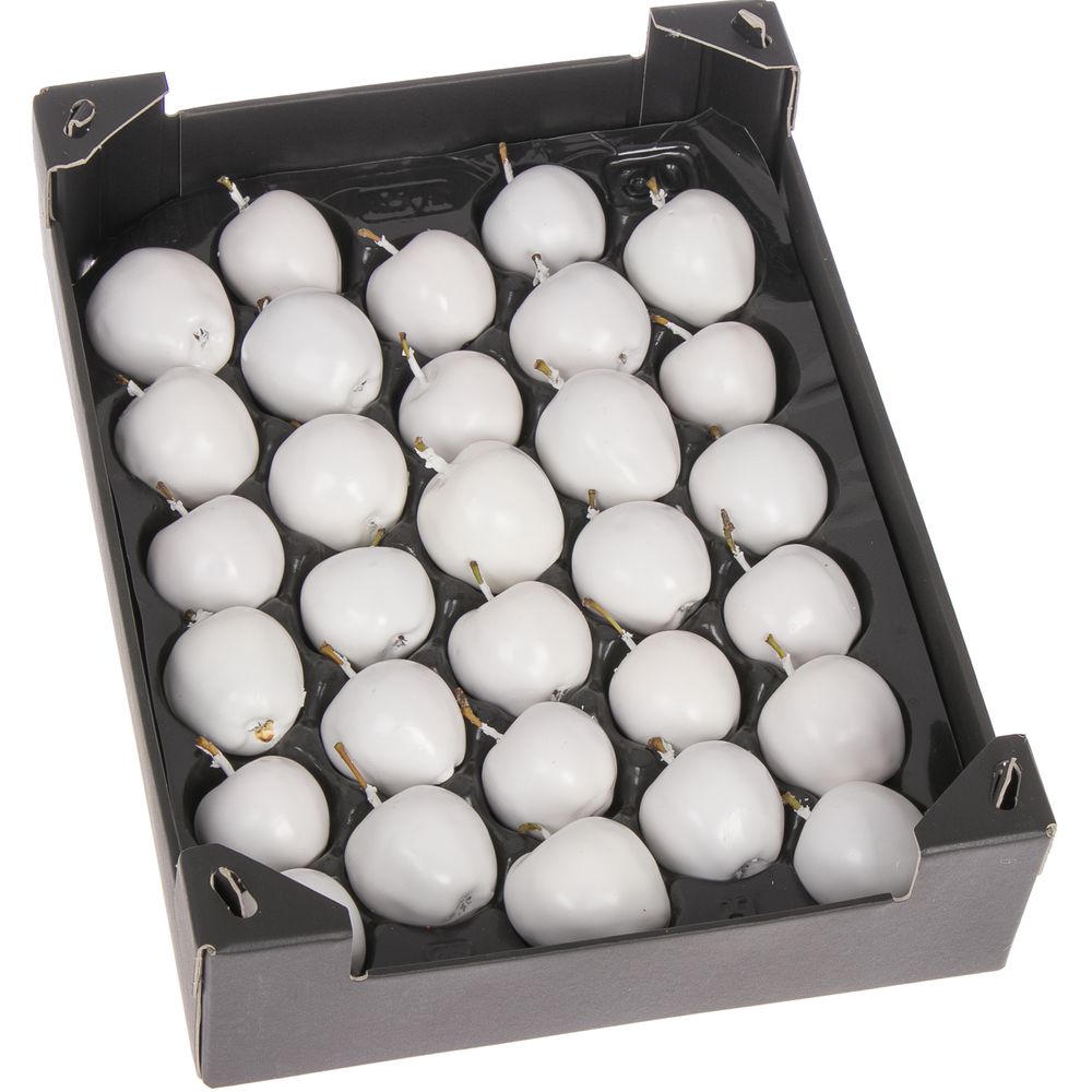 Apfel weiss Wachs D5cm