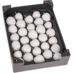 Apfel weiss Wachs D5cm