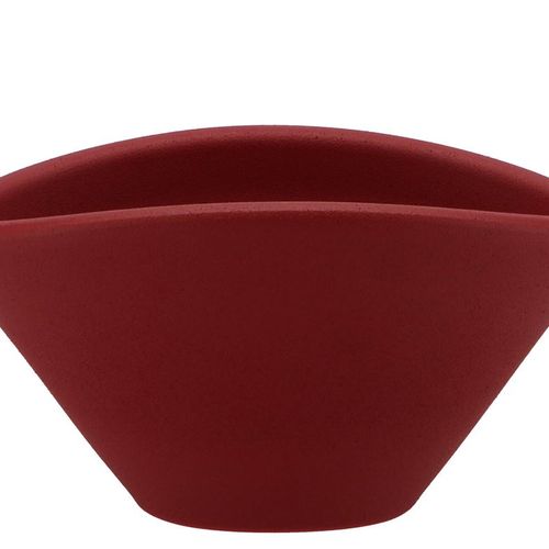 Keramik Schale Vinci Velvet rot 24x17x12cm